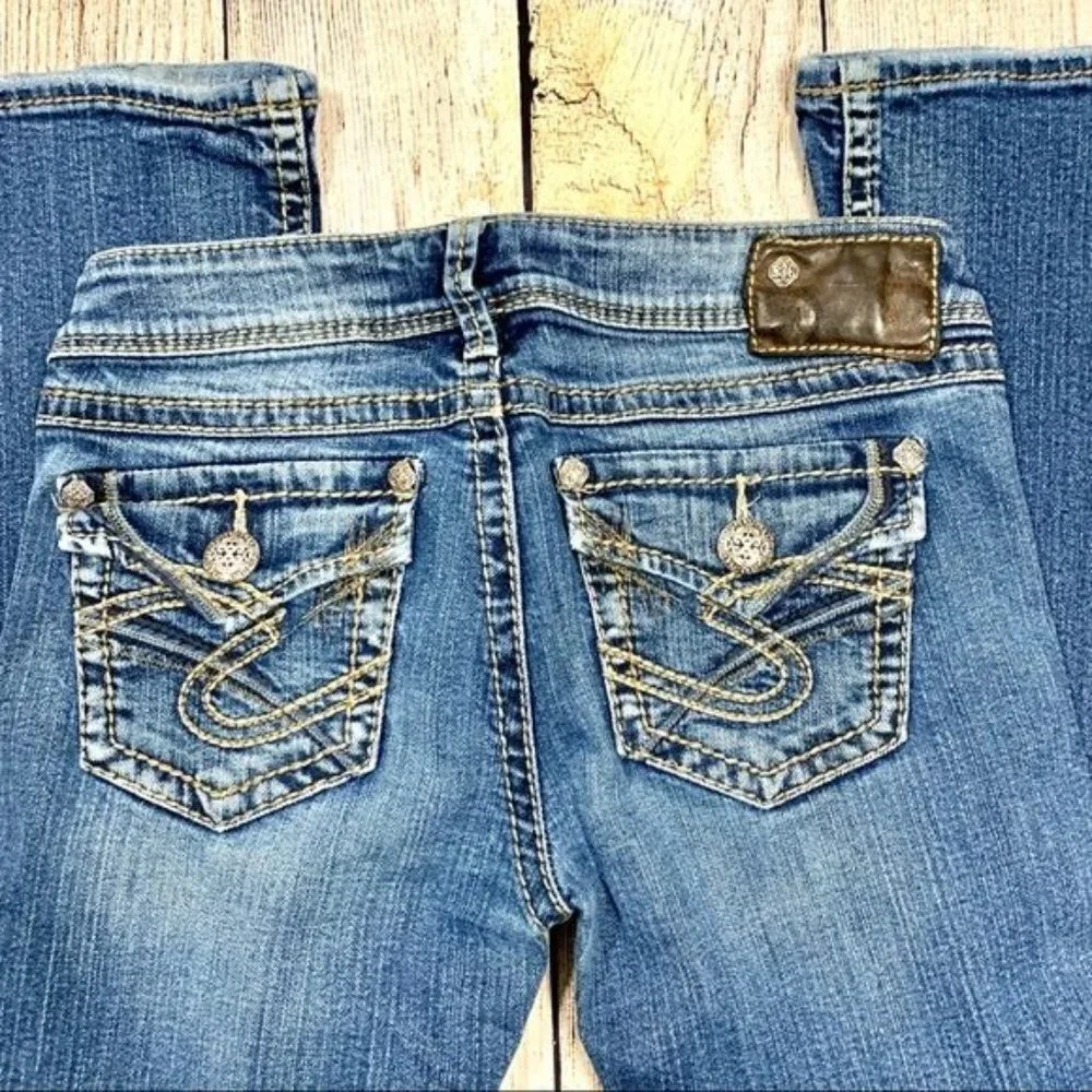 Silver Jeans Blue Pioneer Boot Cut Jeans Size 26 - Picture 6 of 8
